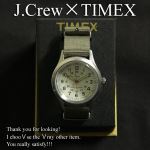 TIMEX FOR J.CREW WFCN[ ^CbNXVINTAGE FIELD ARMY WATCH I[u