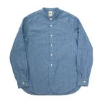 FOB FACTORY  CHAMBRAY BAND COLLAR SHIRTS Vu[ ohJ[Vc