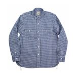 FOB FACTORY SELVEDGE GINGHAM WORK SHIRT MK `FbNVc [NVc lCr[