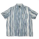 BRIXTON CRU SLUB S/S SHIRTS  Xu yCgXgCvVc BASALT BLUE