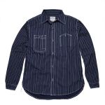 HOUSTON q[Xg INDIGO WABASH 40's WORK SHIRT EHobV [NVc CfBS