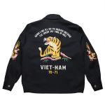 HOUSTON �q���[�X�g�� 51350 VIETNAM JACKET �x�g�i���X�[�x�j�A�W���P�b�g �� �u���b�N