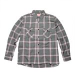 BIG MIKE �r�b�O�}�C�N ���C�g�t�����l�� �I���u�� �`�F�b�N �V���c MINT WHITE