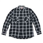 BIG MIKE �r�b�O�}�C�N ���C�g�t�����l�� �I���u�� �`�F�b�N �V���c BLK WH